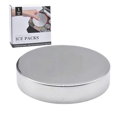 Paquetes de hielo de acero inoxidable, enfriadores reutilizables para loncheras, bloques de enfriamiento de congelación rápida, insertos de refrigeración de alimentos de larga duración, paquetes de