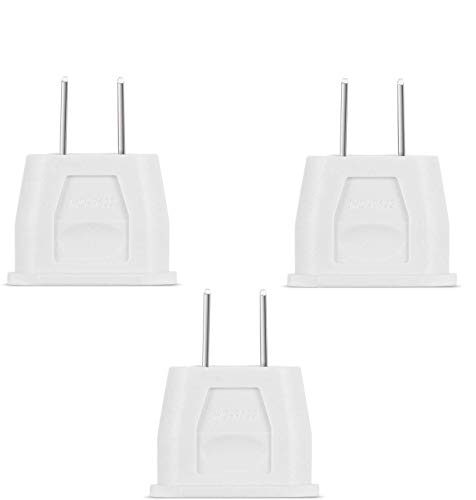 Incutex 3x adattatori USA adattatori Stati Uniti tipo A adattatori EU USA, bianco