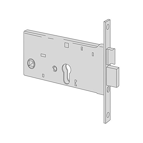 CISA 144361700 - Cerradura para enhebrar, entrada 70 mm, caja y frontal con revestimiento de zinc