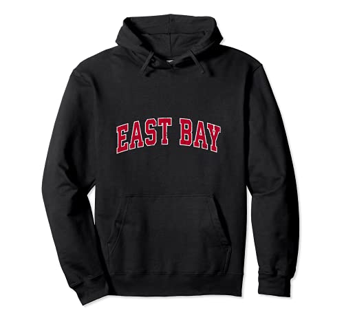 East Bay Michigan Vintage Red Pullover Hoodie