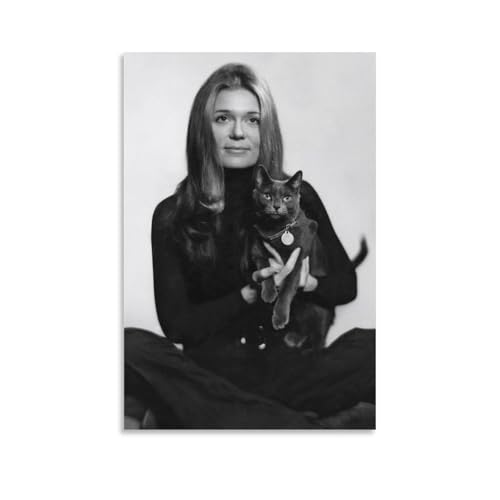 LAIRIBA Affiches de décoration de chambre, journaliste féministe Gloria Steinem, 30 x 45 cm
