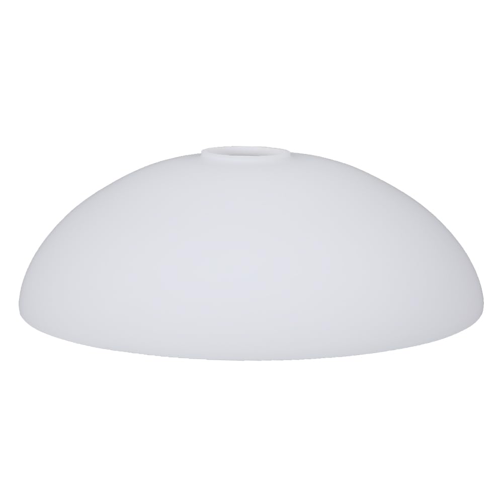 Vetro per lampada Ø 250 mm bianco opaco di ricambio paralume in vetro rotondo E27 dimensione foro superiore 40 mm