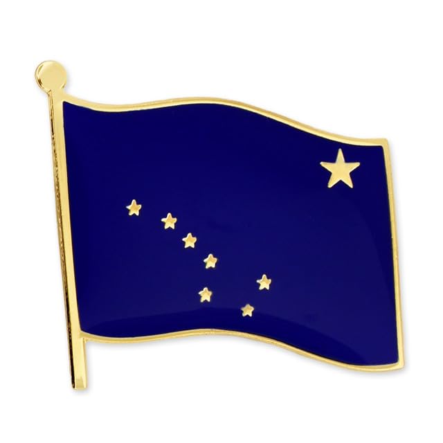 PinMart US State Flag Enamel Lapel Pin