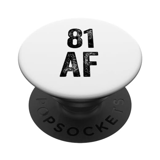 81 años - 81 AF - Divertido cumpleaños número 81 PopSockets PopGrip Intercambiable