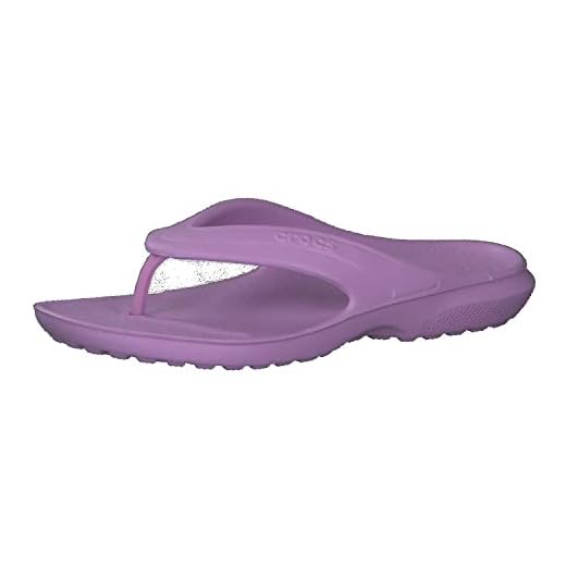 Crocs Unisex barn klassisk flip flop, Lila - Orkidé - 23 EU