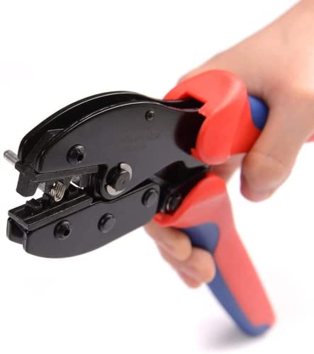 QeeHeng Zestaw narzędzi do zaciskania solarnego, z 10 parami złączy solarnych + 2 kluczami kluczowymi, narzędzia zaciskowe do 2,5/4/6 mm² (14/12/10AWG) kabli PV do paneli słonecznych