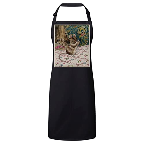 Tablier cuisine premium noir cadeau idéal famille souris Beatrice Potter