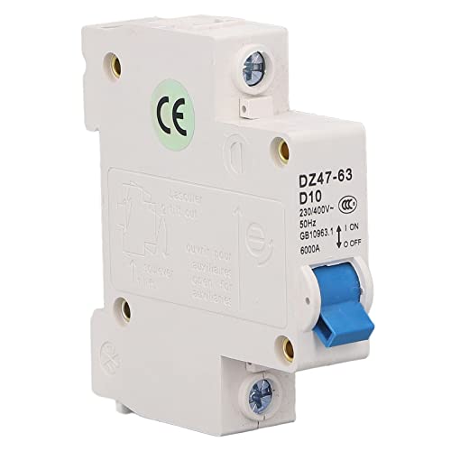 Disjoncteur unipolaire rail DIN 6000A pour tableau électrique de bureau