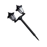 VINTORKY 1Stück Solarbetriebene Gartenlampe mit Dualem Dekorativer Bodenstecker für Außenbereich...