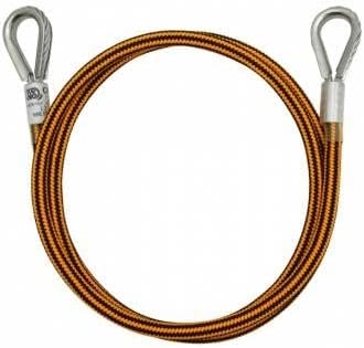 Kong Italy Wire Steel Rope, Fixed-Length Anchoring Lanyard with Galvanized Steel Core and Dual Polyester Sheath, EN 354 & EN 795/B Certified