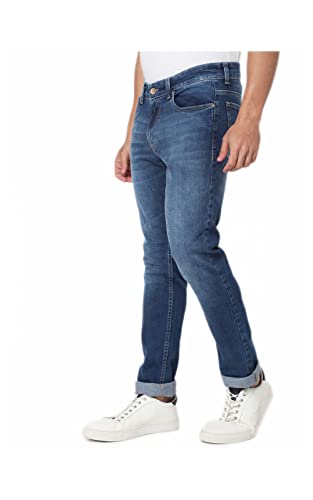 Image of Spykar Men's Mid Rise Regular Fit Jeans