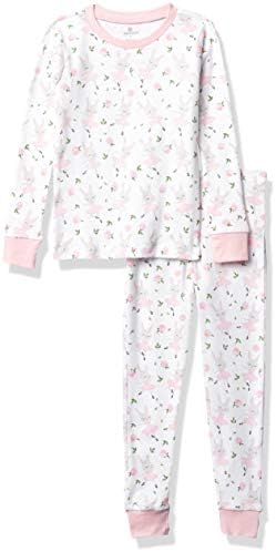 HonestBaby baby-girls 2-piece Pajamas Sleepwear Pjs 100% Organic Cotton for Baby, Toddler, Kids, Girl image 5