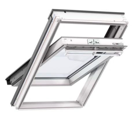 Velux Sparpaket 'SunProtectSolar' - Dachfenster+Eindeckrahmen+Solar Rollladen (78 x 118 MK06, EDZ 0000 - für Ziegel bis 4,5cm)