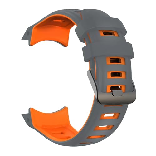 [�����ȓX] 26mm �V���R���E�H�b�`�X�g���b�v �ɓK��Garmin Instinct 2X �\�[���[�^�N�e�B�J���G�f�B�V���� �E�H�b�`�u���X���b�g �E�H�b�`�o���h �����p���X�g�o���h(Grey Orange)