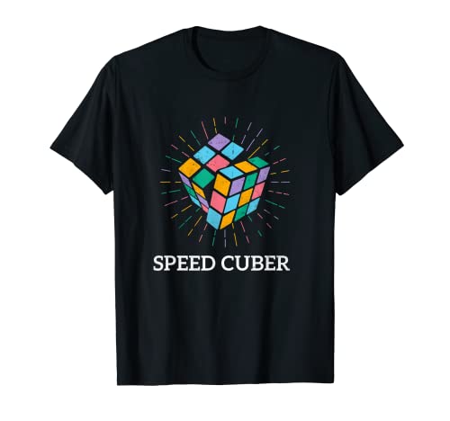 Speed Cuber Puzzle 3 x 3 Mathématiques Vintage Rubics des années 80 T-Shirt