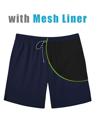 COOFANDY Swimming Trunks Men Swim Shorts Swimwear 10 inch Bathing Suit