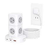 DEPOW 2 Prong Power Strip, 2 to 3 Prong...