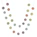 Pastel Rainbow Felt Ball Garland- 1" (2.5 cm) Wool Felt Balls
