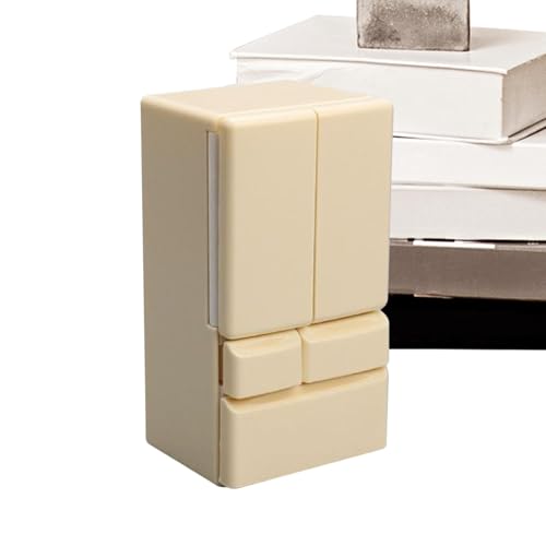 Frigorífico para casa de muñecas, nevera para juguetes | 1:12 escala 1:12 nevera creativa de doble puerta | Productos de cocina de juguete, juguetes para niños, juguetes para el hogar, muebles de casa
