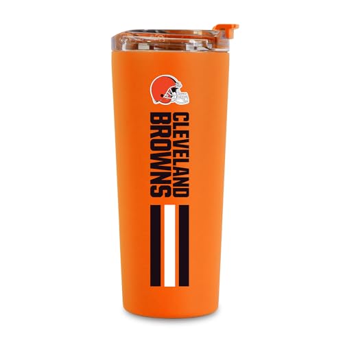 Image of Rico Industries NFL Football 24oz Stainless Steel Tumbler with Lid and Dual Functioning Lid