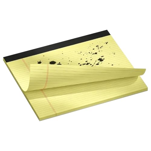Bloc de notas de rayas universitarias de 11x9.5" para toma de apuntes fluida