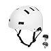 Vihir Erwachsene Fahrradhelm Skaterhelm E-Scooter E-Roller BMX Fahradhelm Herren Damen Sport Helm für Männer & Frauen Schwarz Weiß Dunkelgrau (M 53-57cm, Weiß)
