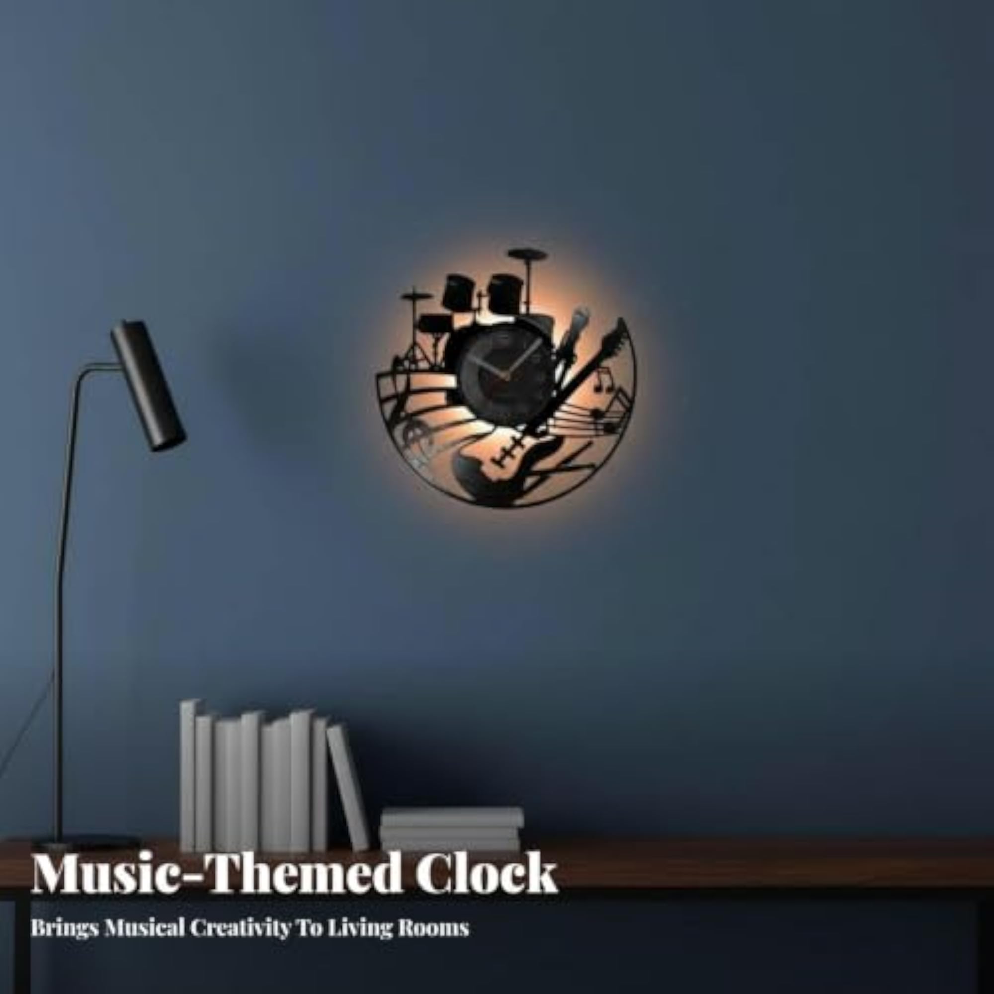 Vinyl Records Wall Clock, Unique Gift for Music Lovers