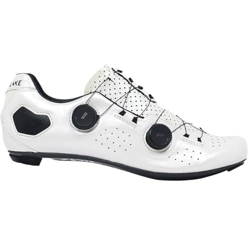 Lake Cx333 Narrow Cycling Shoe - Men's White/Black, 45.5