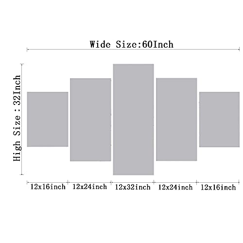 Arnlrdya The Seven Archangels Canvas Print San Miguel Arcangel Picture Religious Christian Wall Art Wall Decor Painting For Bedroom Home Decoration Poster With Frame Ready To Hang(60''Wx32''H) #TOP3