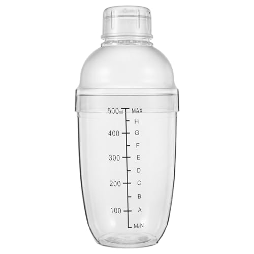 OSOLADY Coctelera Profesional 530 Ml Negra con Escala, Resistente a Temperaturas, Diseño a Prueba de Fugas y Uso Versátil para Bar, Hogar y Preparación de Cócteles, Té y Vino