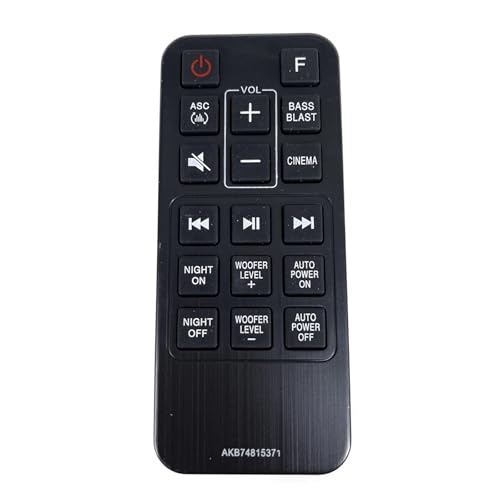 Télécommande de remplacement AKB74815371 pour barre de son et home cinéma