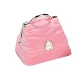 AMSLSIU Schmuckschatulle, Ring Aufbewahrungsorganisator, Reise Halskette, Armband, dekorative Vitrine, Management Verpackungsbehälter, Rosa