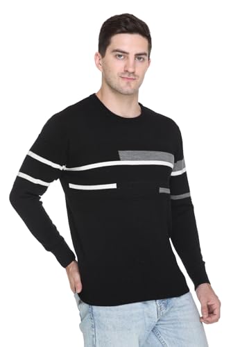 Image of GODFREY Full Sleeve Woolen Sweater for Man Winter Wear - Round Neck Pullover Regular Fit