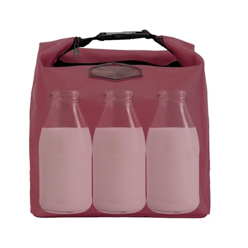 Bolsa De Alimentos Del Refrigerador: Uso Ampliamente Termal Satchel, Carrier De Frío | Contenedor De Comestibles Aislable Plegable Para Uso De La Escuela, Bolso De Cremallera Amigable Con El Congelado
