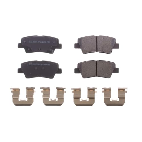 Image of PowerStop Rear Brake Pads for Hyundai Accent 2012-22 |Elantra 2010-20 |Elantra Coupe 2013-14 |Ioniq 2017-22 |Sonata 2016-19 - Z17 Ceramic Brake Pads with Installation Hardware, 17-1313