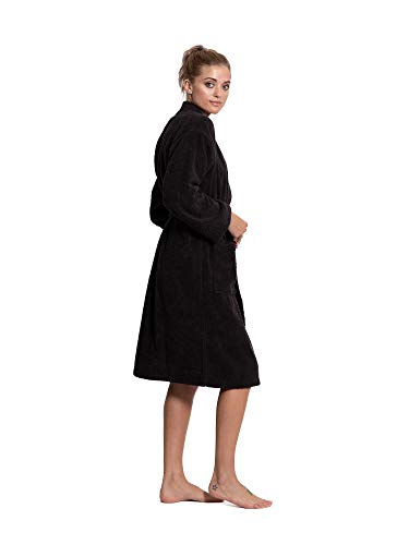 Image of Turkuoise Soft & Absorbent Towel Robe, 100% Cotton Turkish Terry Cloth Kimono Bathrobes for Women