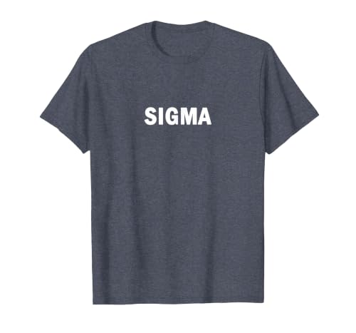 Sigma Male - Simple Minimal Loner Lone Wolf Alpha Introvert T-Shirt, Men, Heather Blue, Small