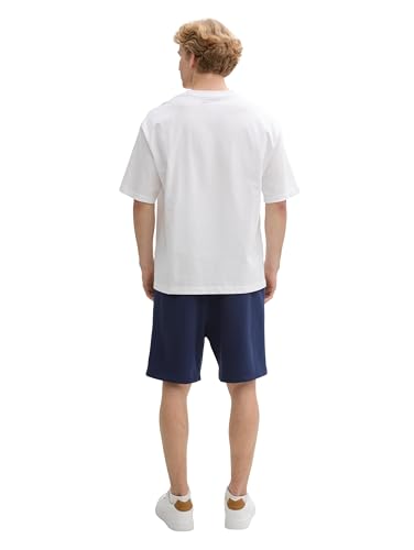 TOM TAILOR Denim Bermudy męskie szorty dresowe, 34590 - Dark Blueberry, L