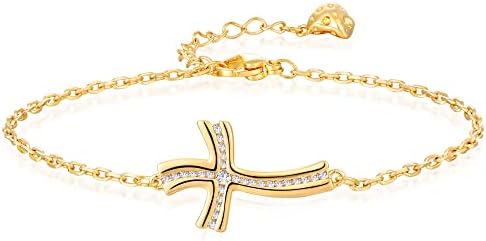 OSIANA Gold Dainty Adjustable Bracelet 18k Gold Plated with Charm Handmade Bangle