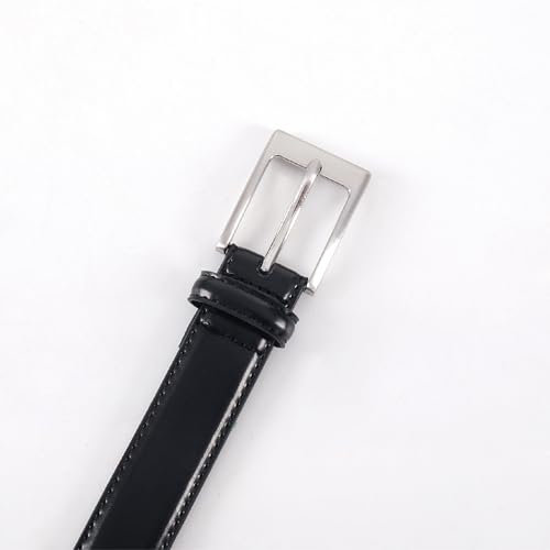 Mens Belts Leather 1 1/8" Single Prong Buckle for Suits,Jeans,Uniforms - Gift for Men4