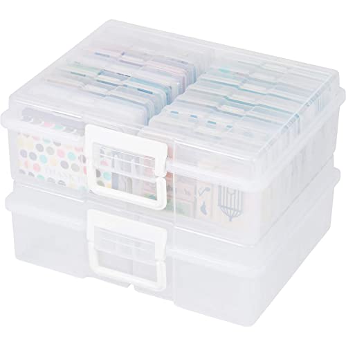 Image of MICHAELS Photo & Craft Storage Box by Recollections - Modern, White, 14.9 x 12 x 5 inches