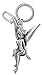Disney Tinker Bell #2 Pewter Key Ring