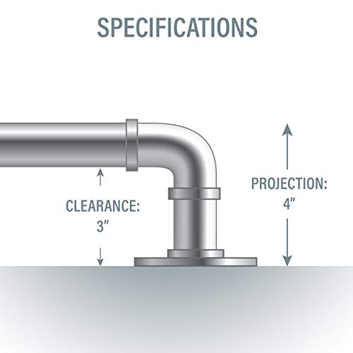 Rod Desyne 1 Inch Blackout Curtain Rod, 120 X 170, Satin Nickel #TOP4