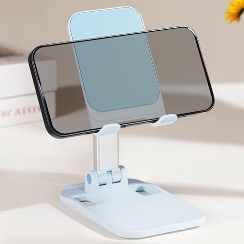 Supporto pieghevole per cellulare, regolabile in altezza,...