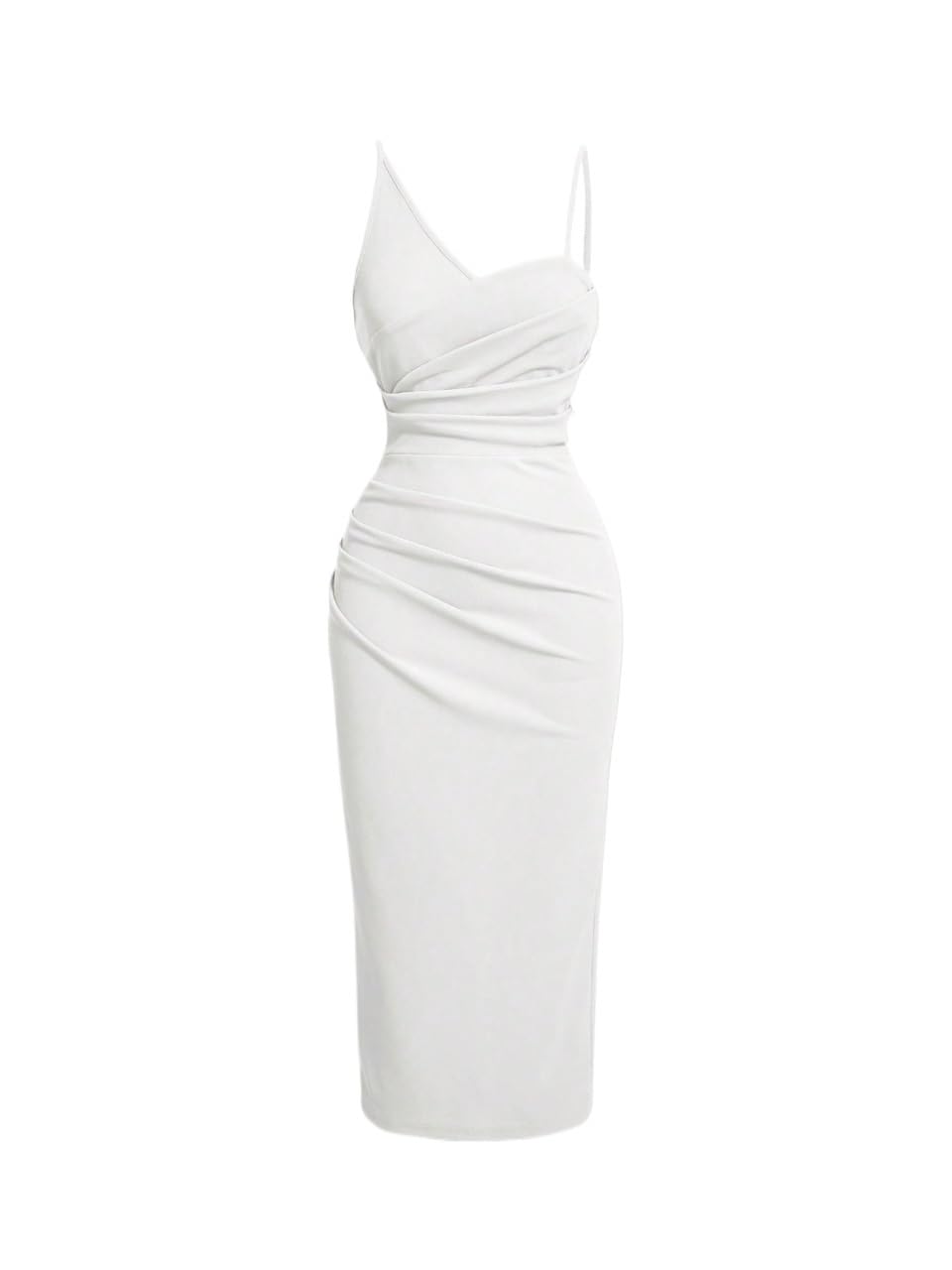 Womens Plain Pleated Dress Sleeveless High Waist For Women