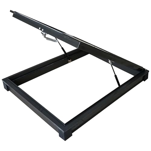 Niestandardowy świetlik ze stopu aluminium na sufity, pochyłe i płaskie dachy - 95 x 85 cm (37,4 x 33,5 cala) - Poprawia naturalne światło i estetykę przestrzeni mieszkalnej