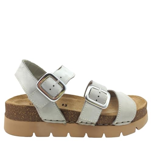 WALK & FLY Sandalia 8331-51190 Piel Gris Perla talla numeric_40