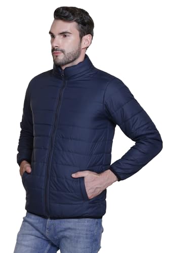 Image of Sanhok Mens Waterproof Imported Polyester Trendy Lightweight Stylish Regular Fit Standard Length Full Sleeve Zipper Jacket for Winter Casual Wear