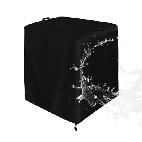 Caja de bomba de piscina, cubierta de protección anti-UV, cubierta de cilindro de de tela impermeable, protector solar, filtro de piscina, cubierta de invierno para unidades exteriores
