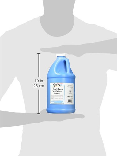 Sax True Flow Heavy Body Acrylic Paint, 1/2 Gallon, Cobalt Blue - 1572433, 64 Fl Oz (Pack of 1)